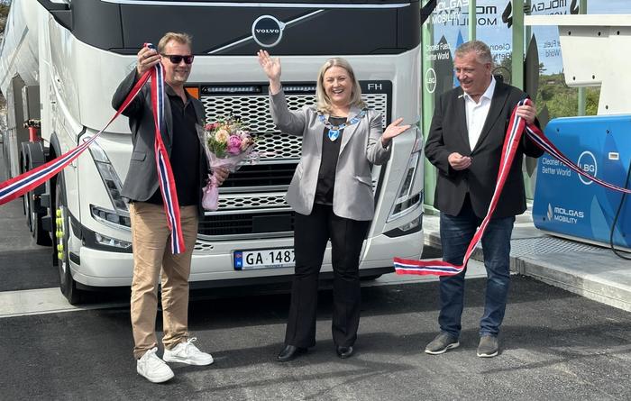 Åpning av LBG-stasjon i Aksdal